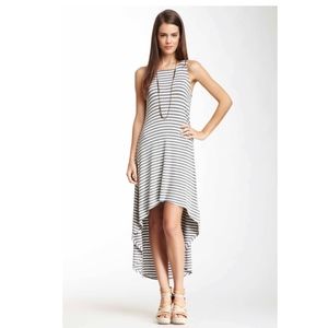 EUC Ella Moss striped hi-lo dress sz M